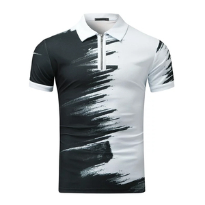 Couleur noir et blanc confortable produit de la plus haute qualité nouvelle conception hommes portent des polos respirants - Product Image 1