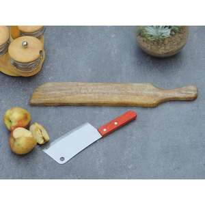 Planche à découper en bois de cerisier extra large faite à la main de qualité exportée Surface généreuse pour la préparation et la présentation des repas à vendre - Product Image 3