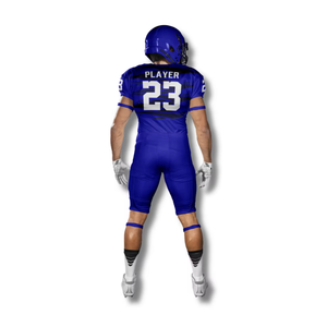 Bon marché, uniforme de football américain pour jeunes à séchage rapide, maillot sublimé bleu royal, ensembles personnalisés - Product Image 3