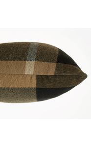 Coussin décoratif moderne en tissu écologique à carreaux rustiques, 18''x18'', fermeture éclair, amovible, lavable, personnalisable, 400TC, multicolores - Product Image 3