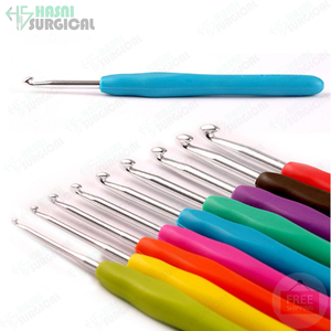 Hasni Surgical High Quality Class I <b>Crochet</b> <b>Hook</b> Set Stainless Steel Soft Handle Manual Handmade Custom Logo Custom Packing CE - Product Image 4