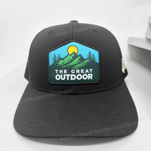 Chapeaux de camionneur de qualité supérieure Casquettes de sport Broderie 3D personnalisée Patch tissé Chapeaux de camionneur Activités de plein air réglables - Product Image 1