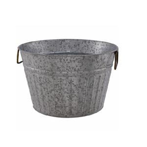 Superbe en Pots de Jardinière Finis Galvanisés Antiques Ensemble de 3 Pots de Fleurs et Jardinières avec Fer Métallique et Design Classique - Product Image 4