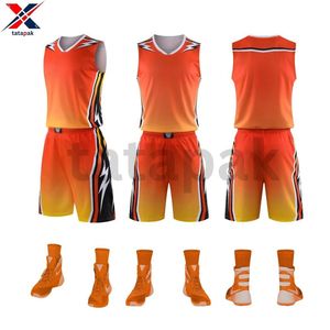 Uniformes de baloncesto personalizados, logotipos personalizados incluidos para ligas de adultos unisex y práctica, ropa de equipo/opciones de impresión disponibles - Product Image 6