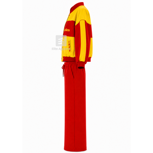 Conjunto deportivo transpirable personalizado NSPDK Sorority con logotipo bordado en la parte delantera, corte holgado, conjunto de 2 piezas de felpa para mujer - Product Image 4
