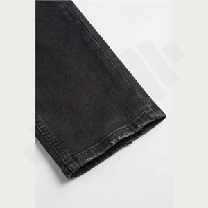 2025 Custom Men's Regular Fit Denim <b>Jeans</b> Pants High Quality Cotton Washed Button Vintage Design <b>Embroidered</b> Techniques Low MOQ - Product Image 6