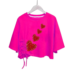 Camiseta del Día de San Valentín para mujer, camisetas de estilo Hip Hop con logotipo personalizado, ropa de calle a la moda, camiseta Vintage con estampado gráfico para parejas - Product Image 2