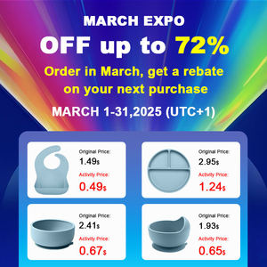 March Expo ถ้วยดูดซิลิโคนลายการ์ตูนสำหรับเด็กทารกปราศจากสาร BPA เป็นมิตรต่อสิ่งแวดล้อมตัวดูดที่ปลอดภัยสำหรับให้อาหารทารกตลาดสหรัฐอเมริกา - Product Image 2