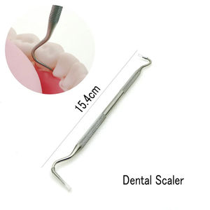 Juego de 7 Piezas de Acero Inoxidable para Examen Dental, Raspador de Sarro, Limpiador de Lengua, Palillos de Dientes, Pinzas, Espejo - Reutilizable, Uso Manual - Product Image 2