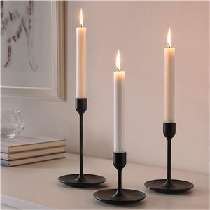 Candelabro de hierro moderno hecho a mano, candelabro votivo, oro negro para decoración del hogar, bodas, Nochebuena, hoteles, comedor - Product Image 4
