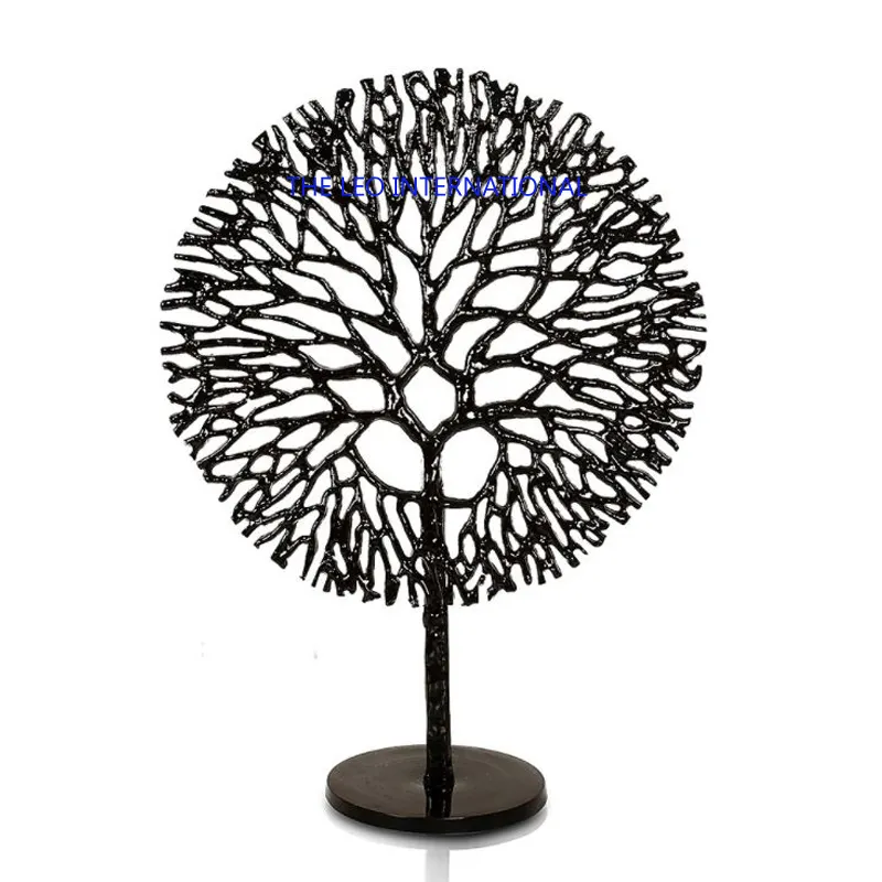Árvore de metal abstrata nórdica, estatueta de árvore do metal, decoração de escritório, decoração de mesa, artesanato, escultura, arte moderna