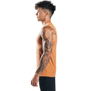 เสื้อกล้ามคอลูกเรือแขนกุดผู้ชายแบบพรีเมี่ยมเสื้อออกกำลังกายน้ำหนักเบาสำหรับยิมเสื้อออกกำลังกายผ้าซับเหงื่อ - Product Image 4