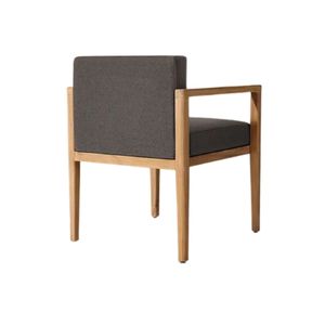 Silla de jardín moderna Velora the Mocoto, con estructura de madera maciza, acolchada, para patio, resistente a la intemperie, de lujo, para terraza. - Product Image 5