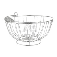 Premium hoogwaardige mini ijzeren fruitmand met handvatten, milieuvriendelijk, eenvoudig design, voor thuisdisplay en opbergen, meerdere kleuren, 25,4 cm