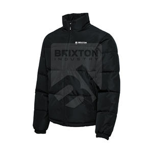 Custom <b>Men's</b> Casual Autumn Winter <b>Jacket</b> Plus Size Waterproof Cotton-<b>Padded</b> Stand Collar with Unique Pattern Decorations - Product Image 3