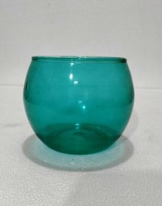 Spherical <b>Teal</b> Glass Tumbler Oceans Gaze Classic Style Flameless Indoor Decorative Votive <b>Candle</b> for Weddings All Scented - Product Image 2