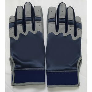 Gants de frappe de baseball en cuir dernier cri pour adultes, hommes, professionnels, manchette longue, fermeture à boucle et crochet, durables, légers, respirants - Product Image 1