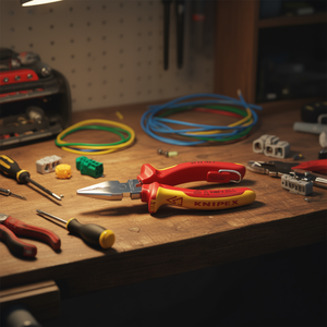 คีมปากแหลมแบบผสมผสานของ Knipex ด้ามจับชุบโครเมียมหุ้มฉนวนพร้อมด้ามจับแบบหลายส่วนผ่านการทดสอบ VDE - Product Image 3
