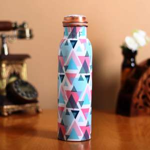 Élégant flacon ayurvédique de qualité supérieure en cuivre écologique avec couvercle pour un style de vie vert et des cadeaux haut de gamme - Product Image 2