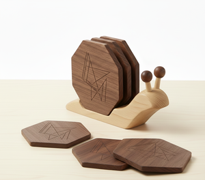 Sous-verre en bois massif durable de haute qualité, fait à la main, décoratif, au prix le plus bas - Product Image 5