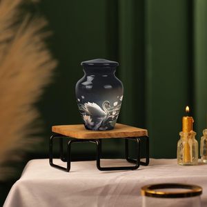 Urnas de Metal con Diseño de Cisne para Cenizas Humanas Urnas de Cremación Cenizas Hombre Adulto Urna Funeraria para Cenizas para Mujeres Decorativo Tamaño Personalizado - Product Image 5