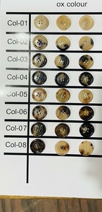 Bouton en corne naturelle pour blazer, costume, veste de sport, uniforme, veste, 4 trous, bouton en corne marron au prix direct d'usine - Product Image 6