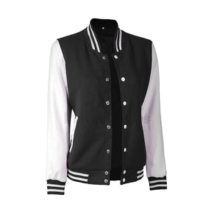 Chaqueta universitaria Letterman de lana de alta calidad para hombre, piel de oveja, algodón acolchado ecológico, botón impreso, tejido, jugador de invierno - Product Image 4