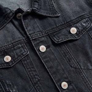 Vestes en jean vintage pour hommes sur mesure, formelles et décontractées, fabriquées au Pakistan pour la saison hivernale avec décoration boutonnée - Product Image 3