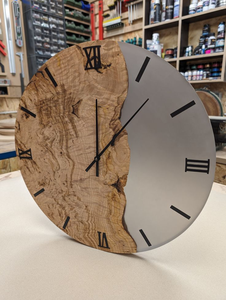 High-Quality Resin <b>Wall</b> <b>Clock</b> with a <b>Unique</b> Fusion of Colors and Textures for Trendy Home Decor with Custom Packaging - Product Image 2