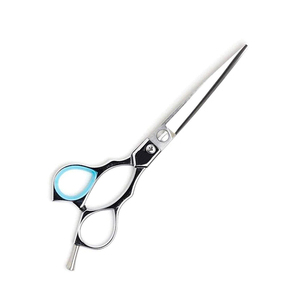 Tijeras de corte de pelo de peluquero de alta calidad, pulidor de espejo, tijera de corte de pelo para salón de belleza con reposapiés ajustable - Product Image 2