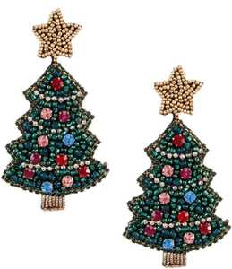 Wholesale New Design Statement Christmas <b>Handmade</b> Jewelry Gift Creative Snowflake Seed Beads Bohemian Beaded <b>Earrings</b> for Women - Product Image 1