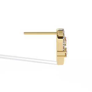 Boucles d'oreilles en or 18 carats avec diamants et pierres précieuses de laboratoire - Product Image 5