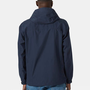 Veste de pluie légère pour homme, style streetwear, imperméable, respirante, écologique, à capuche, fermeture éclair intégrale, en polyester - Product Image 2