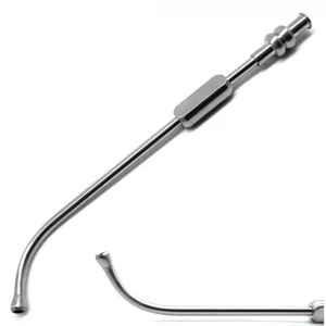 Instrumentos quirúrgicos Ent Frazier Tubo de succión 8fr 2,6 MM 18cm Tubo de succión abdominal Poole de acero inoxidable Parte superior quirúrgica de nuestro producto - Product Image 4