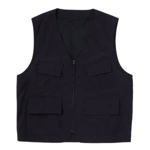 Chaleco de caza para hombre con diseño sin mangas con capucha desmontable personalizada, chaleco de seguridad de poliéster reflectante ligero con aspecto de clase superior - Product Image 1