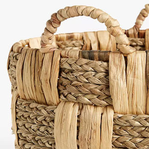 Cesta de Almacenamiento Multifuncional Ecológica de Jacinto de Agua, Soporte para Plantas, Función de Maceta, Vietnam, para Uso en Interiores, Cocina y Jardín - Product Image 3