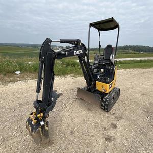 Excavatrice sur chenilles John Deeree 17G avec moteur Laidong et pompe hydraulique haute efficacité pour l'agriculture et l'aménagement paysager - Product Image 2