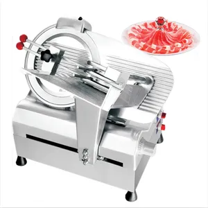 Secador semiautomático para almoço de cordeiro italiano e alemão, mini máquina cortadora de carne crua, 9 10 12 polegadas 220 ajustável