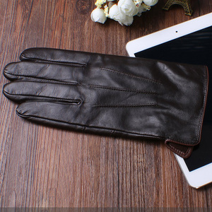 Gants de mode en cuir à impression personnalisée Produit respirant à coutures hautes Gants de mode en cuir ultra doux au toucher pour hommes - Product Image 2