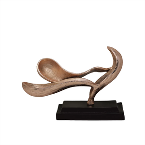 Escultura de árbol Escultura de metal y base con acabado dorado Mesa festiva Centro de mesa Escultura fabricada en fábrica India - Product Image 6