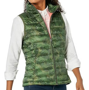 Chaleco acolchado de nueva moda de invierno para mujer al por mayor con diseño personalizado chaleco acolchado hinchado a prueba de viento - Product Image 2