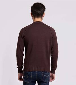 Suéteres de algodón con cuello redondo para hombre, suéter informal en blanco, nuevo diseño de moda, suéter de invierno transpirable de manga larga para hombre - Product Image 4