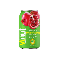 330ml Suikerarm Koolhydraatarm Versgeperst Granaatappelpuree Sapblikje Vietnam Fabrieksprijs OEM ODM Private Label 10% Brix voor