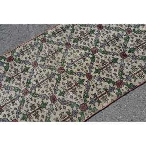 Alfombra Turca Vintage, Alfombra Decorativa de 3.1x6.7 pies, Alfombra Marroquí Roja - Product Image 5