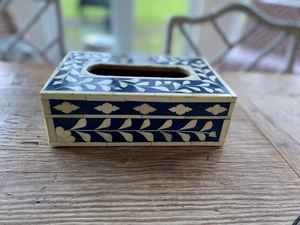 Cajas de almacenamiento para servilletas con incrustaciones de hueso Natural 100%, tapa de madera, soporte para pañuelos de resina, cocina, baño, mesa, uso de cartón de la mejor calidad - Product Image 3