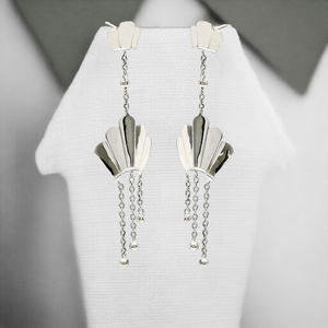 มาใหม่ล่าสุดการออกแบบที่หรูหรา 925 เงินสเตอร์ลิงการออกแบบที่ไม่ซ้ํากันคลาสสิกดูห้อยต่างหูเครื่องประดับแฮนด์เมดผู้ผลิตขายส่ง - Product Image 5