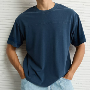 เสื้อยืดผ้าฝ้ายพิมพ์ลายโลโก้ที่กำหนดเองคุณภาพสูงพร้อมดีไซน์ว่างเปล่าและงานปักบรรจุภัณฑ์ที่ไม่เหมือนใครโดยผู้ผลิต - Product Image 5