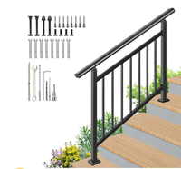Balustrades en aluminium pour escaliers, balcons, appartements, hôtels, hôpitaux, villas – Design minimaliste, résistant à la rouille, protégé contre les UV, facile à installer