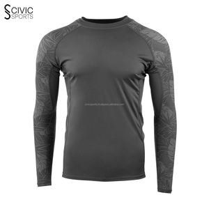 Active Wear Gym Rash Guard con mangas completas Logotipo personalizado Material de LICRA-Precio al por mayor Diseño informal - Product Image 4