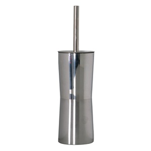 Portascopino WC MSV 'Miami' in acciaio inossidabile, grigio - Product Image 1